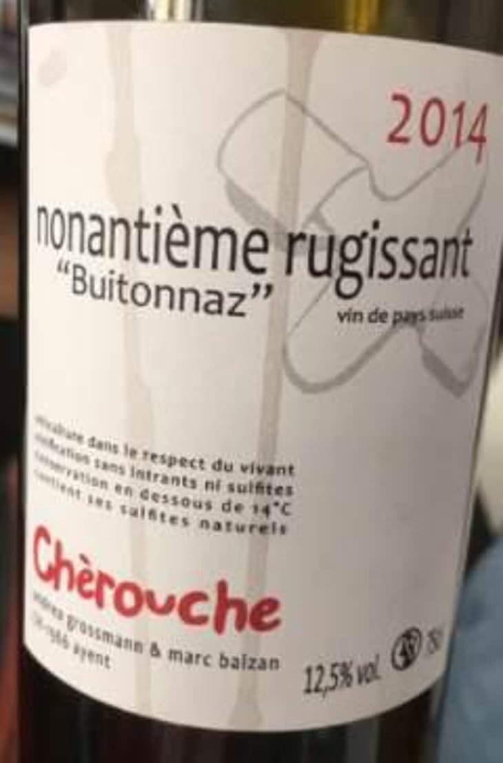 Nonantième Rugissant "Buitonnaz" - Domaine de Chèrouche - andrea-grossmann-marc-balzan 