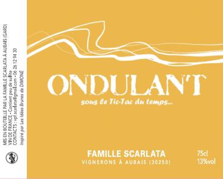 Ondulant - Vin de Famille Scarlata - famille-scarlata -2022