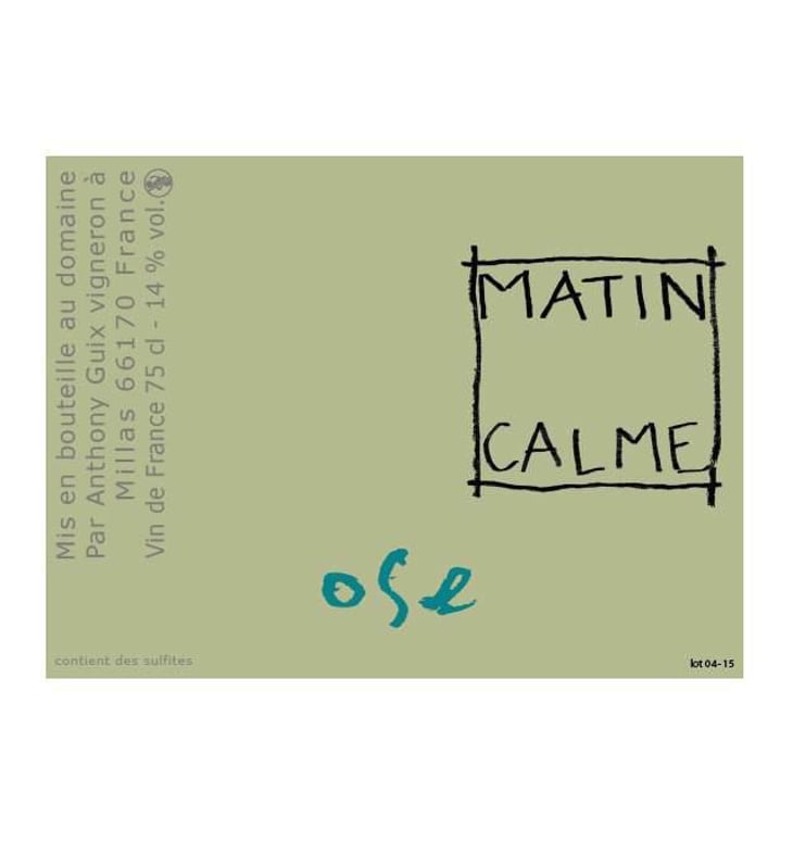 Ose - Domaine du Matin Calme - anthony-guix 