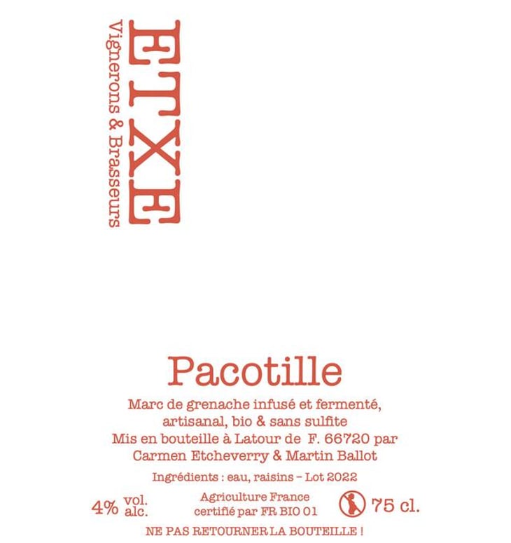 Pacotille - ETXE - Vignerons & Brasseurs - carmen-etcheverry-et-martin-ballot 