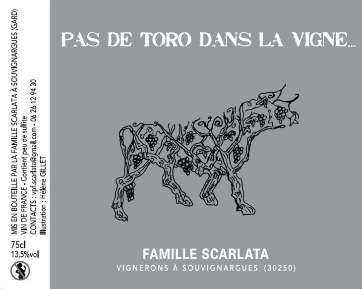 Pas de Toro dans la Vigne - Vin de Famille Scarlata - famille-scarlata -2022