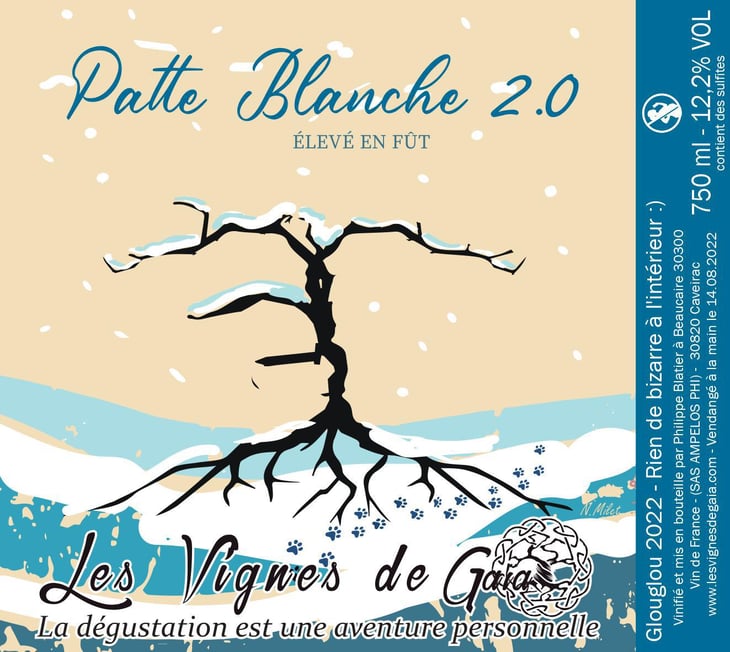 Patte blanche 2.0 - Les Vignes de Gaïa - philippe-blatier -2022