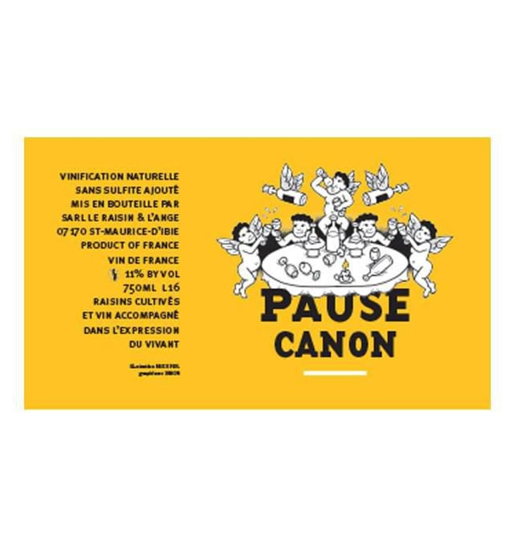 Pause Canon blanc - Le Raisin et l'Ange - gilles-antonin-azzoni 