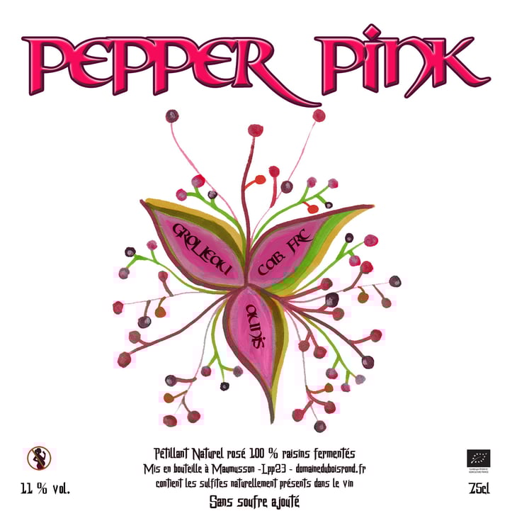 Pepper Pink - Domaine Du Bois Rond - melanie-dedron-et-igor-denat 