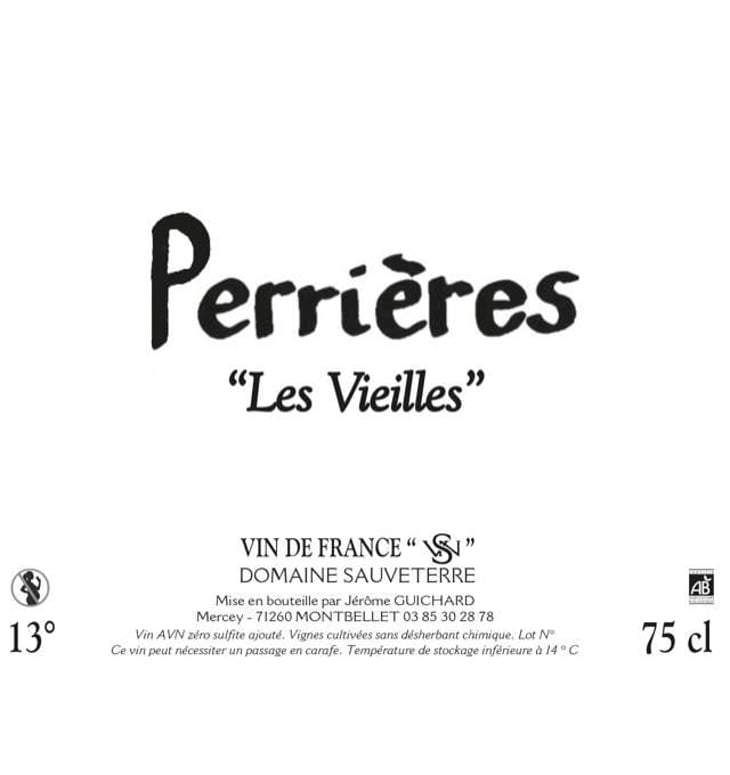 Perrières "Les Vieilles " - Domaine Sauveterre - ghislaine-jerome-guichard 