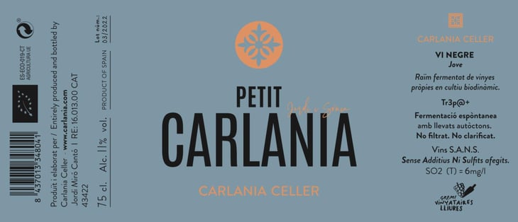 Petit Carlania - Carlania Celler - jordi-miro-and-sonia-goma-camps 