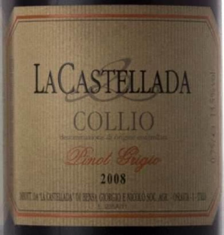 Pinot Grigio - La Castellada - giorgio-bensa 