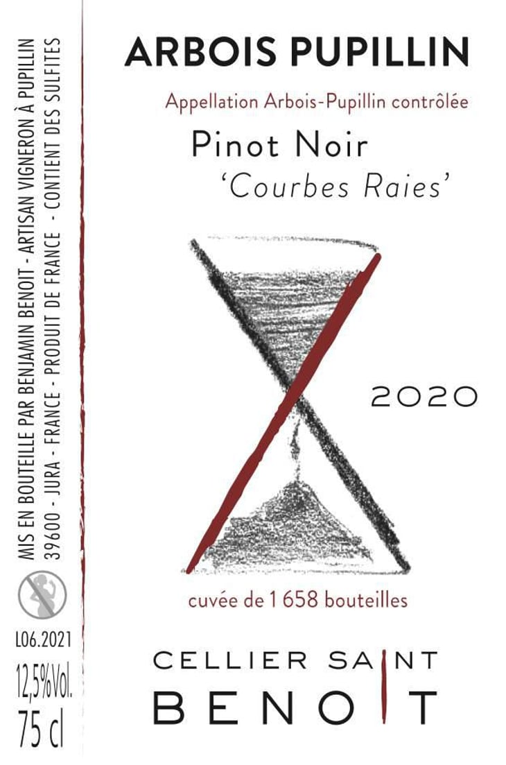Pinot Noir "Courbes Raies " - Cellier Saint Benoit - benjamin-benoit 
