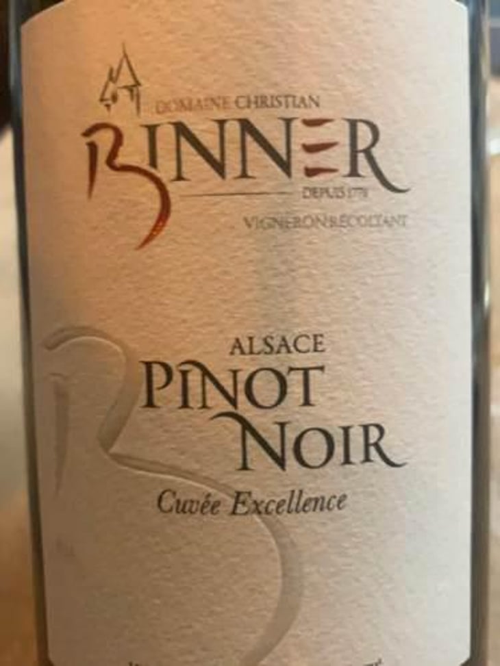 Pinot Noir Cuvée Excellence - Domaine Christian Binner - christian-binner-et-son-equipe 