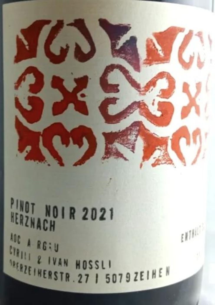 Pinot Noir - Herznach - Hossli Wein - ivan-cyrill-hossli 