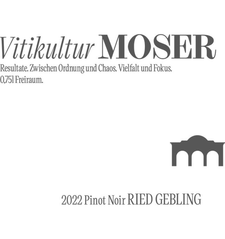 Pinot Noir Ried Gebling - Vitikultur MOSER - familie-moser 