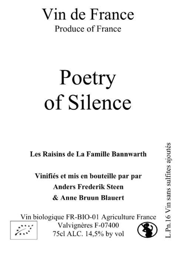 Poetry of Silence (X Laurent Bannwarth) - Anders Frederik Steen & Anne Bruun Blauert - anders-frederik-steen-anne-bruun-blauert 