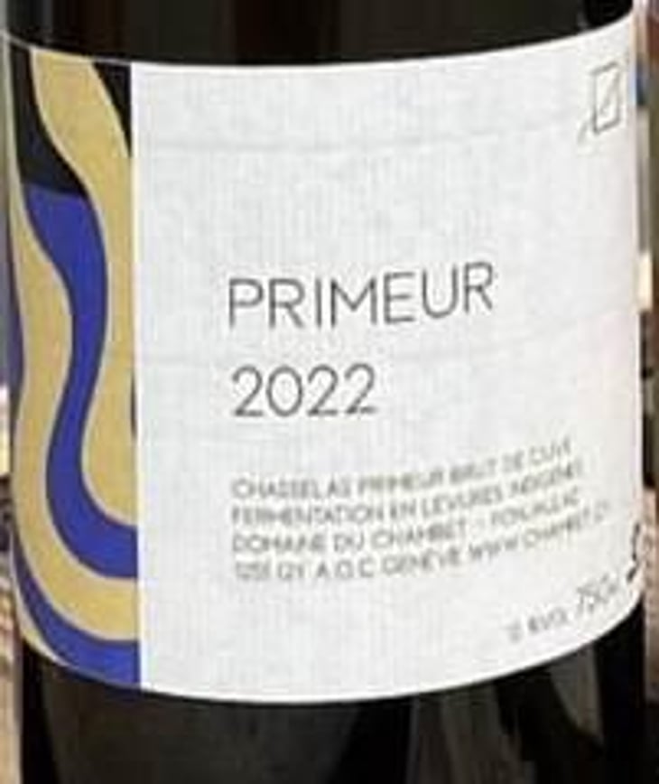Primeur - Non Filtré - Chasselas - Domaine du Chambet - anthony-fonjallaz 