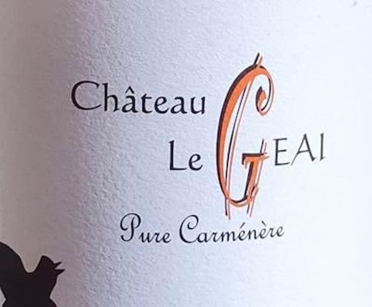 Pure Carménère Carmine - Château Le Geai - henri-duporge 