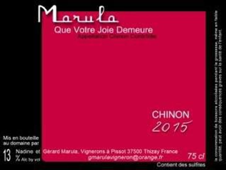 Que Votre Joie Demeure - Marula - nadine-et-gerard-marula-af 