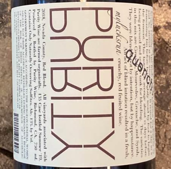 Quench Red Blend - Purity Wine - noel-diaz 