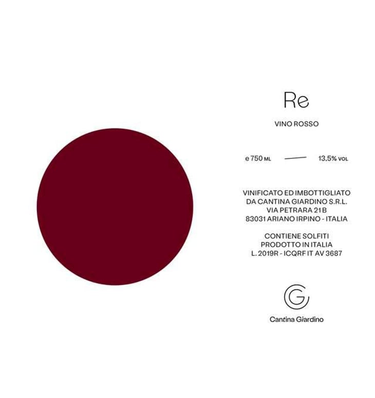 Re Rosso - Cantina Giardino - antonio-di-gruttola-daniela-de-gruttola 