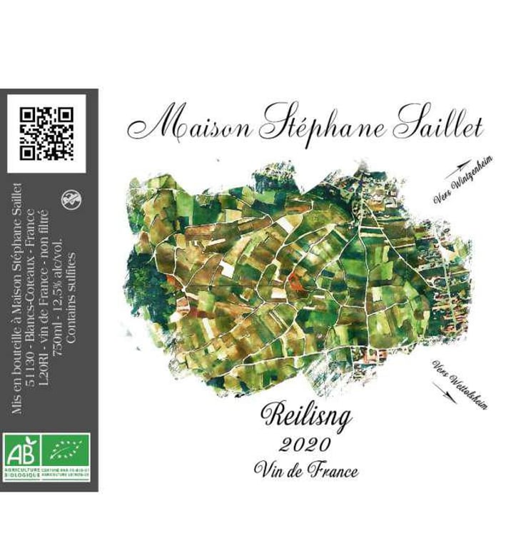 Riesling 2020 - Maison Stéphane Saillet - stephane-saillet 