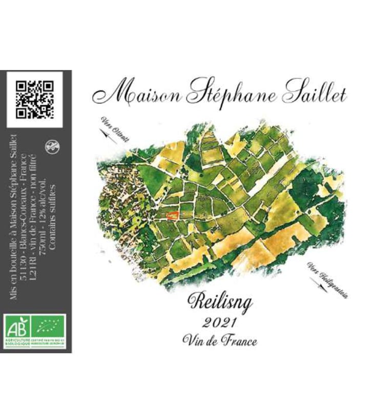 Riesling 2021 - Maison Stéphane Saillet - stephane-saillet 