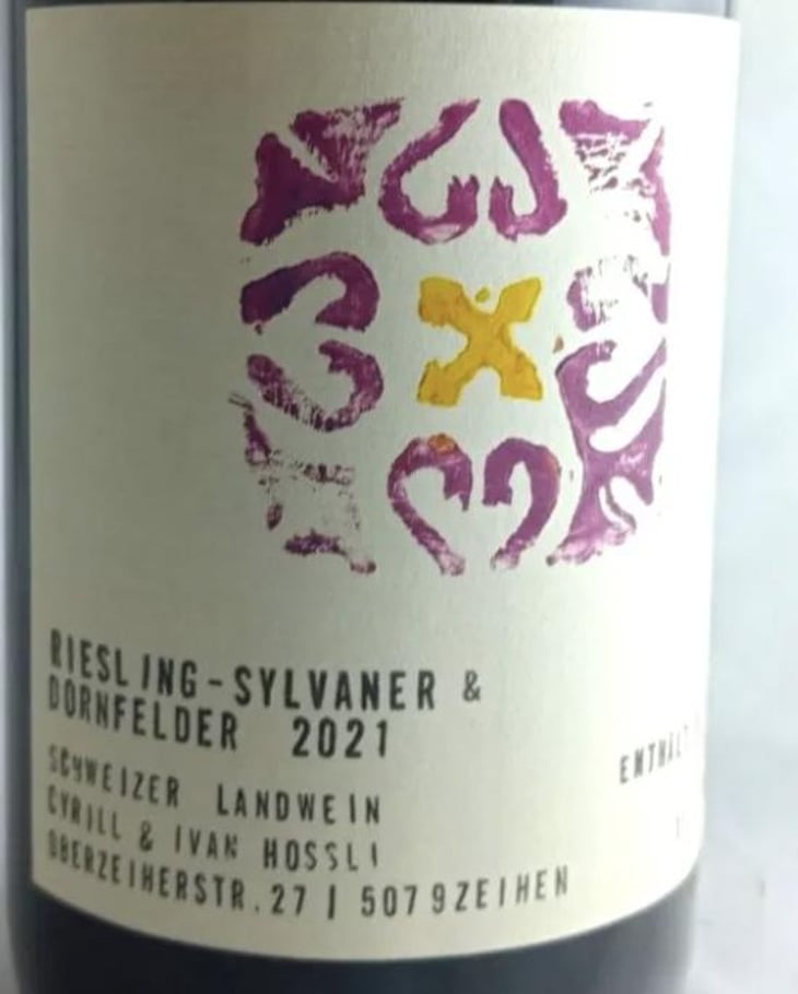 Riesling-Sylvaner & Dornfelder - Hossli Wein - ivan-cyrill-hossli 