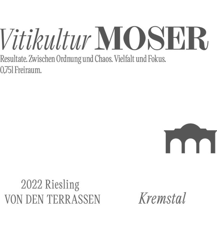 Riesling von den Terrassen - Vitikultur MOSER - familie-moser 