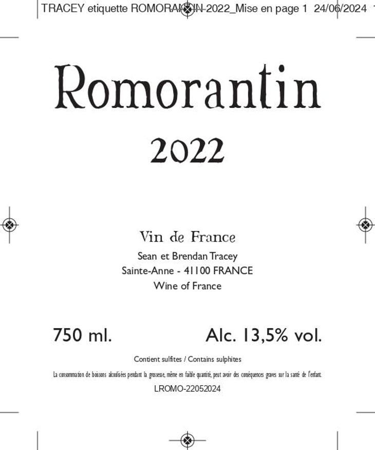 Romorantin - Domaine Le Clocher - Les Vins de Sainte Anne - brendan-sean-tracey 