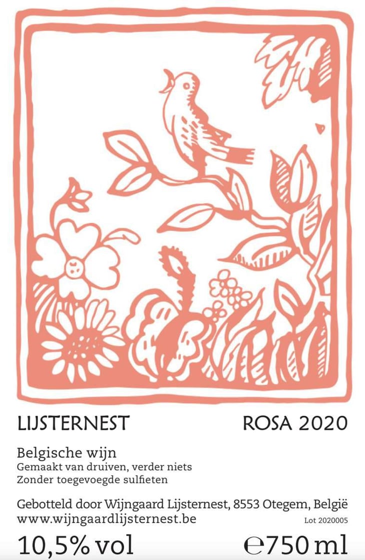 Rosa - Wijngaard Lijsternest - servaas-blockeel -2020