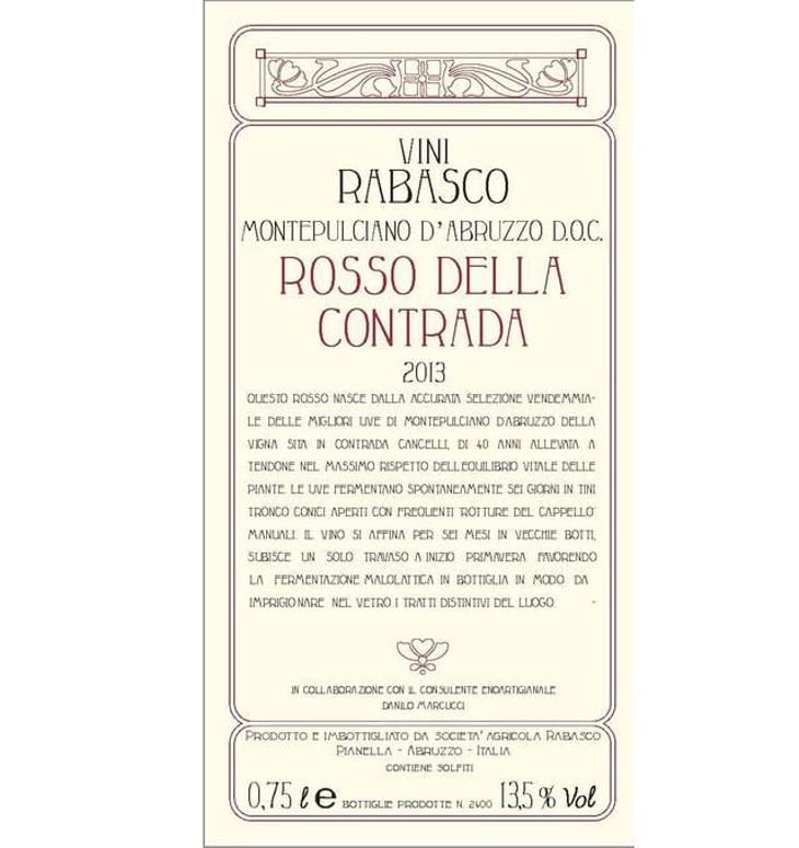 Rosso della Contrada - Azienda Agricola Rabasco - iole-rabasco 