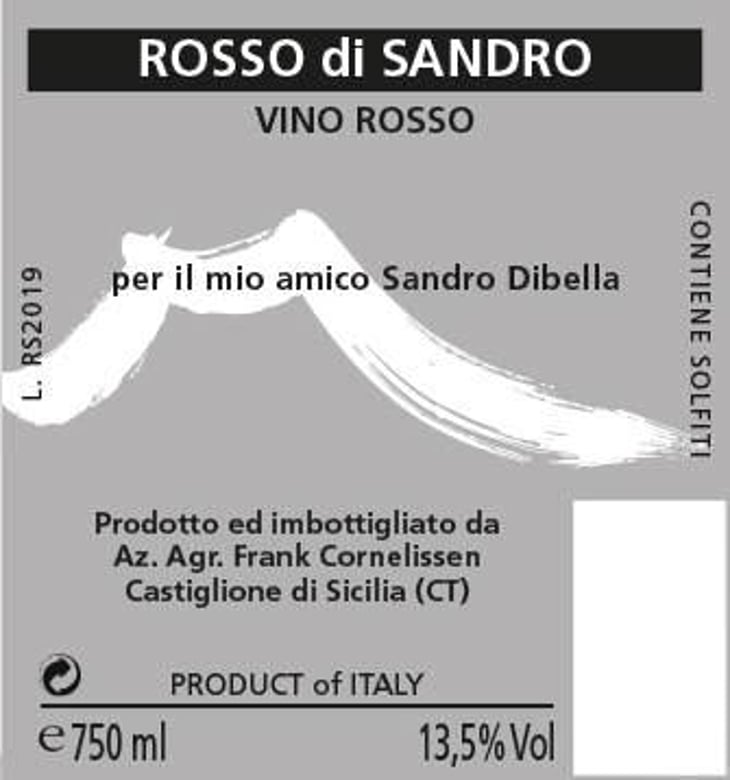 Rosso di Sandro - Azienda Agricola Frank Cornelissen - frank-cornelissen 