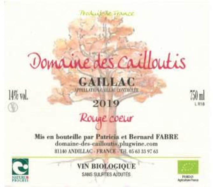Rouge Coeur - Domaine des Cailloutis - patricia-bernard-fabre 