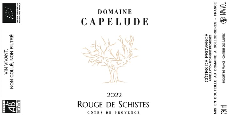 Rouge de Schistes - La Ferme de Capelude - pierre-gerin 