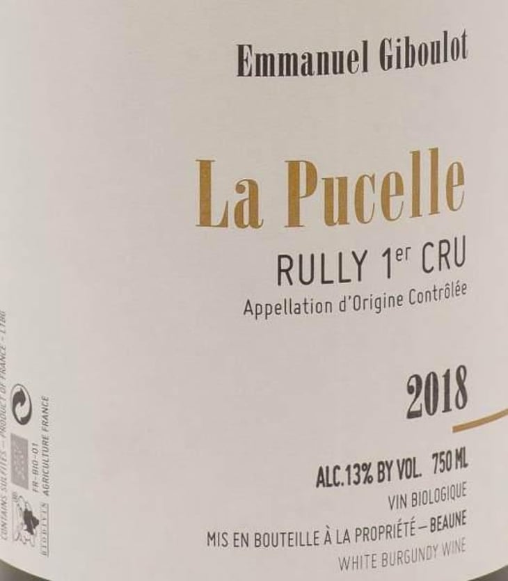 Rully 1er Cru "La Pucelle" - Domaine Emmanuel Giboulot - emmanuel-giboulot 