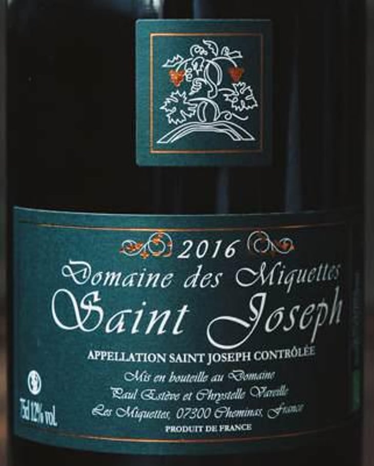 Saint-Joseph "2 ans en Amphore" - (Green Label) - Domaine des Miquettes - chrystelle-vareille-paul-esteve 