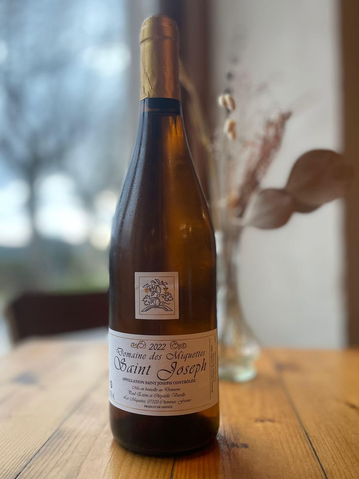Saint Joseph Blanc - Domaine des Miquettes - chrystelle-vareille-paul-esteve -2022