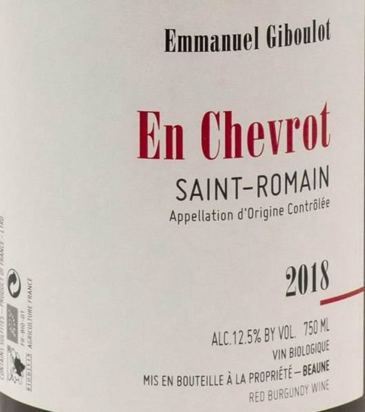 Saint-Romain "En-Chevrot" Rouge - Domaine Emmanuel Giboulot - emmanuel-giboulot 