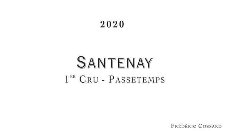 Santenay 1er Cru "Passetemps" - Domaine de Chassorney - frederic-cossard 