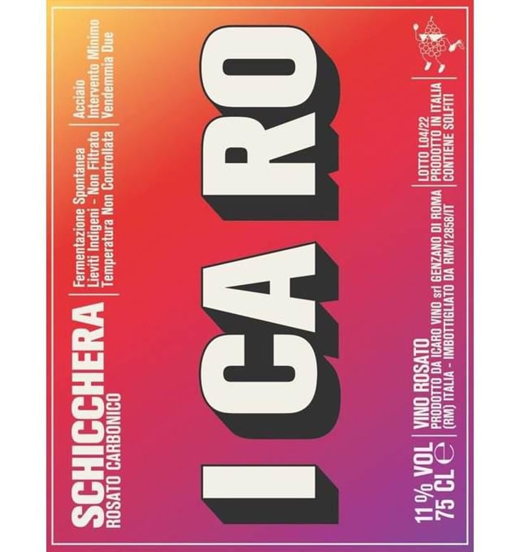 Schicchera Rosato Carbonico - ICARO - rocco-caroselli-luca-di-marzio-gianmarco-diorio-fabio-gentile 
