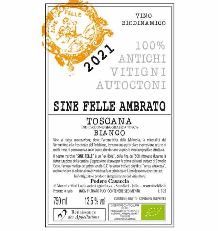 Sine Felle Ambrato - Podere Casaccia Sine Felle - roberto-moretti 