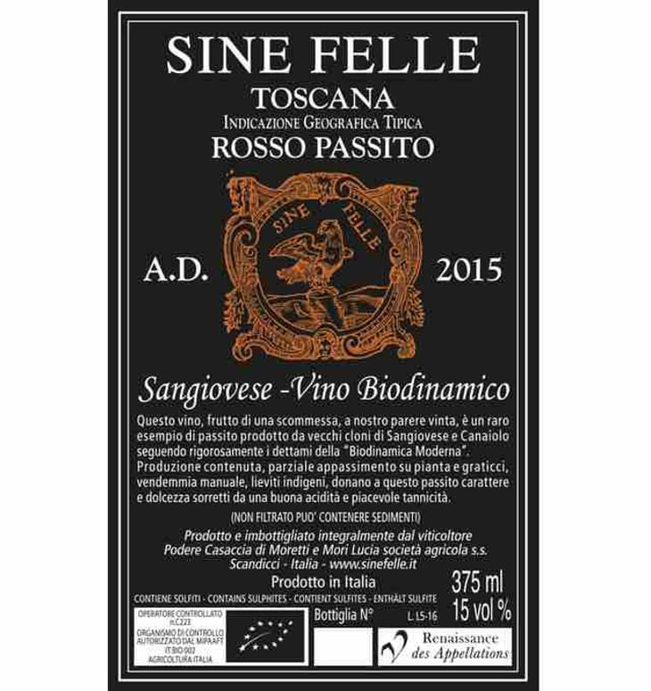 Sine Felle Passito Rosso - Podere Casaccia Sine Felle - roberto-moretti 