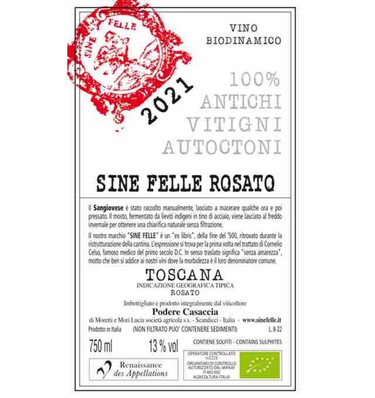Sine Felle Rosato - Podere Casaccia Sine Felle - roberto-moretti 