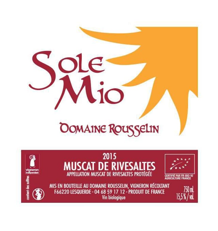 Sole Mio - Domaine Rousselin - laurence-pascal-rousselin 