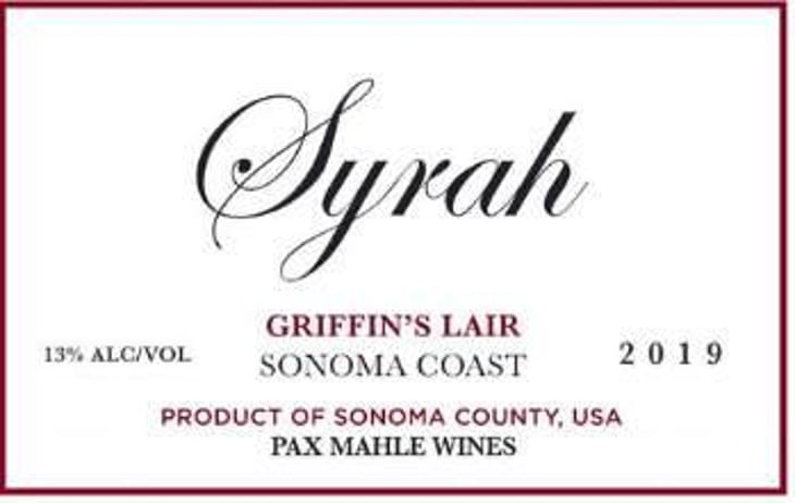 Syrah "Griffin’s Lair Vineyard" - Pax Wines - pax-mahle 