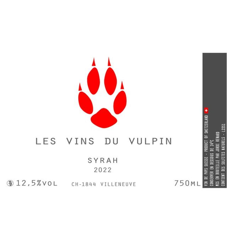 Syrah - Maison Vulpin - jordi-renard 