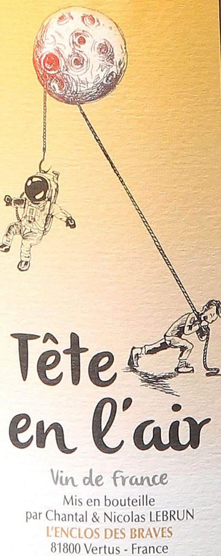 Tête en l'Air (Vin De Voile) - L'enclos Des Braves - chantal-nicolas-lebrun 