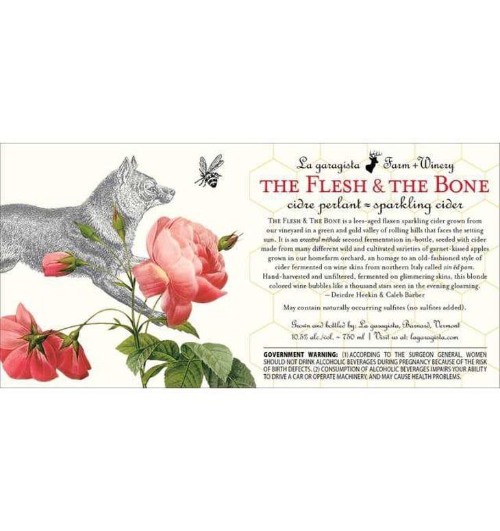 The Flesh & The Bone (CIDER) - La Garagista Farm & Winery - deirdre-heekin-and-caleb-barber 