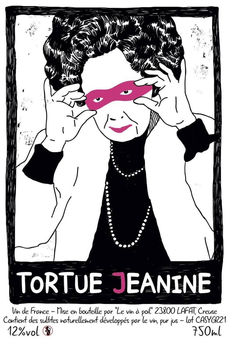 Tortue Jeannine - Le Vin à Poil ! - xavier-marchais 