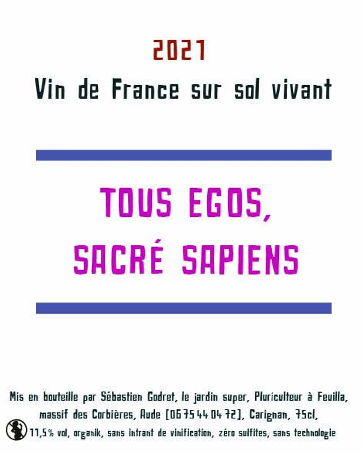 Tous Egos, Sacré Sapiens - Le Jardin Super - sebastien-godret -2021