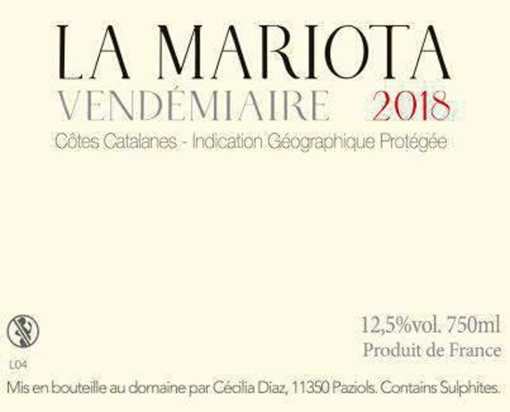 Vendémiaire - La Mariota - cecilia-diaz-guillermo-campos-baeza 