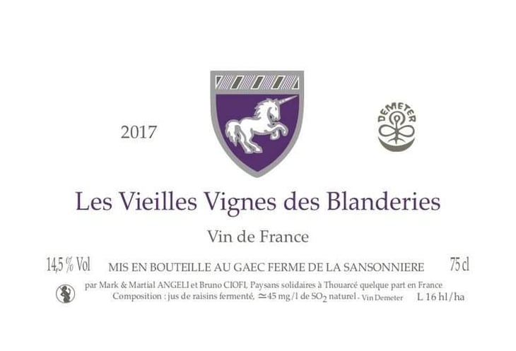 Vieilles Vignes de Blanderies - La Ferme de la Sansonnière - mark-martial-angeli-et-bruno-ciofi 