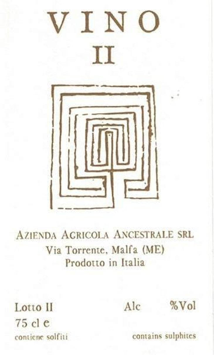 Vino II Rosso - Azienda Agricola Ancestrale - antonino-caravaglio-giuseppe-mascoli 